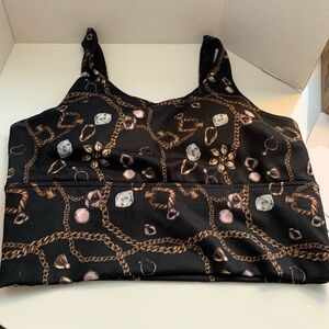 X by Gottex sports bra. Size XS   Chain Jewel Print